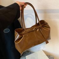 Bolso de mano vintage rojo para mujer con correa de hombro fija: gran capacidad, acabado texturizado, diseño casual y elegante para uso diario, bolso de mano diario |   Bolso Rojo Vintage |   Forro de poliéster duradero - details 6