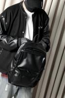 Mochila de viaje de cuero PU para hombre, morral escolar de negocios de color sólido, a la moda, novedad de 2022 - details 17