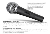 Micrófono dinámico cardioide SM58S de Metal para cantar en escenario, micrófono profesional con cable para Shure, Karaoke, BBOX, grabación Vocal - details 5