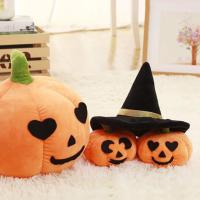 Almohada de calabaza de Halloween, cojín suave de algodón PP, juguetes de peluche, adorno de tela para decoración del hogar, regalos de fiesta de vacaciones, habitación de niños, nuevo - details 2