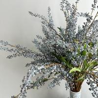 Planta Artificial de tacto Real, rama de fruta, arte Floral hecho a mano, plantas verdes simuladas, plantas falsas realistas, decoración de jardín al aire libre - details 5