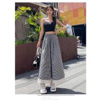 Pantalones Casuales de Encaje Estilo Completo de Pierna Ancha Culottes de Verano para Mujeres - details 26