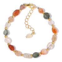 Pulsera de Cuentas de Lapislázuli Natural Pulseras Ajustables de Piedra con Chip Irregular - details 6