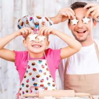 Delantal de cocina para niños, 1 Juego, guante, sombrero, juego de rol - details 3