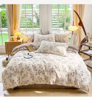 Juego de Ropa de Cama King Size de Alta Calidad con Estampado Floral en Poliéster 100% Tapete de Cama Suave y Transpirable con Funda de Edredón y Sábanas - details 15