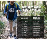 Palos de Senderismo Nórdicos Nuevos 195g/pc Alpenstock Telescópico Ultraligero Premium Carbono Ajustables con Bloqueo Rápido - details 6