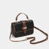 Xiaoxiangfeng cadena de diamantes pequeño bolso cuadrado nuevo de moda y versátil, bolso de mensajero portátil popular para mujer bolso de hombro texturizado - details 13