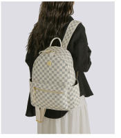 Mochila de gran capacidad para mujer, mochila pequeña versátil de cuero suave impermeable, bolsa de viaje al aire libre - details 12