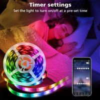 Tira de luces LED RGB con USB, cinta Flexible de 5V, 5050 30LED/m, compatible con Bluetooth, aplicación remota, Control de voz, retroiluminación de TV impermeable - details 5