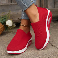 Zapatos ortopédicos antideslizantes con cojín de aire para mujer, zapatillas transpirables con plataforma, para caminar - details 3