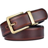 Cinturones de cuero reversibles para hombre, cinturón con hebilla giratoria de estilo antiguo estable informal 2 en 1 - details 19