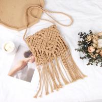 Bolso de Playa de Crochet Mini Bolso de Mano Hecho a Mano para el Verano Cierre con Cordón - details 6