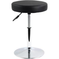 barbero Redondo Cuero PU Sala Consulta Sala Estar Barra Cocina Multifuncional Ajustable en Altura sin Respaldo Rosa - details 7