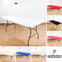 Cubierta de mesa elástica rectangular, Protector de mesa de boda, mantel lavable con bordes ajustados, mantel para Picnic, Camping, banquete - details 2