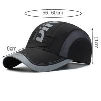 Gorra de secado rápido transpirable de verano, gorro deportivo impermeable ajustable, protección solar, gorra de béisbol ultrafina para correr - details 1