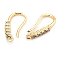 Ganchos de Pendientes de Brasso Dorado 18K con Zirconia Accesorios de Joyería DIY de Alta Calidad para Mujeres - details 21