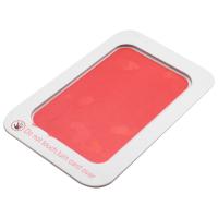 Kit de almohadilla de tinta con estampado de perro para mascotas, huella de mano segura para bebé, huella de mano DIY, fácil de limpiar, recuerdo para mascotas rojo - details 3