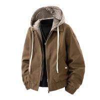Outdoors Casual Versatile Men Tops Autumn Winter Comfort Solid Breathable Coats New Loose Big Pocket Hooded Leather Jacket Men - details 1