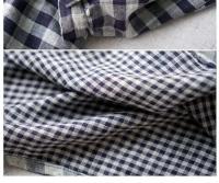 Vestido literario de primavera y otoño, cómodo, de algodón de doble capa, con cuello levantado, de manga larga, holgadas de cuadros - details 14
