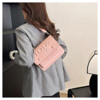 Bolso sencillo con estilo de oso español para mujer, bolso de hombro tipo bandolera versátil a la moda de seda color melocotón - details 34