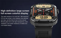 2025 nuevo reloj inteligente militar para hombres impermeable al aire libre rastreador de actividad/deporte Monitor de salud 2,10 "BT llamada Smartwatch - details 4