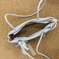 Bolso de mano francés dulce que combina con todo, bolso de hombro de PU con lazo colgante, estilo coreano, Color sólido, bolsos para las axilas para mujer, uso diario - details 16