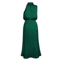 BUNO-Vestido largo sin mangas de satén de seda de gama alta para mujer, vestidos elegantes a la moda para celebridades, vestido de noche, ropa de fiesta para mujer - details 26