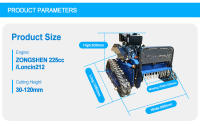 Robot Cortacésped Operado inalámbrico Personalizable Material Metálico - details 1