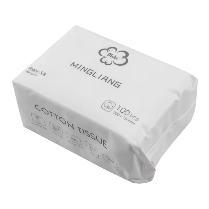 100PCS Disposable Wash Face Towel, Clean Face Towel, Make of Cotton, Remove Makeup Towel, Wash Facial Tissue - 1