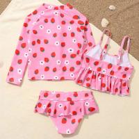 Conjunto de Bikini de Cintura Alta para Niñas Paquete de 3 con Protección UV - details 11
