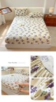 Bonenjoy-sábana ajustable de estilo Floral, ropa de cama suave, transpirable, protectores de colchón, fundas de cama para el hogar (sin funda de almohada) - details 10