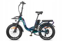 FAFREES F20 MAX Bicicleta Eléctrica Plegable, Frenos de Doble Disco + Cambios SHIMANO, Luz Solar, Neumáticos de 20*4,0 pulgadas de ancho, Batería de 48V 22.5Ah, Motor de 250W, Velocidad Máxima de 25km/h, Alcance de 100-120km, Pantalla LCD, Verde - details 1