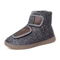Nuevos botines negros de felpa adecuados para mujeres, cubiertas de gancho y bucle fáciles de usar, zapatos de nieve para mujeres mayores 35-46 grandes anti - details 4