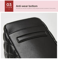 FOXER bolso de hombro con cadena de cuero PU para mujer, bolso para axilas, bolso a cuadros simple a la moda - details 6
