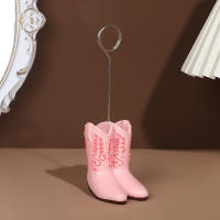 Adorno de botas de Color, patrón de fondo plano, charol de estilo extranjero, zapatos de mujer, artesanía de resina creativa - details 3