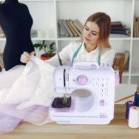Máquina de Coser Eléctrica Portátil Mini para el Hogar Artesanal 12 Ganchos con Prensa de Pie - details 4