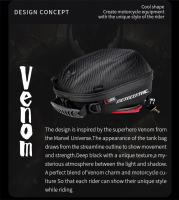 Bolsa de Tanque de Fibra de Carbono MOTOCENTRIC Impermeable, Anti-robo, Reflectante, Gran Capacidad, Soporte de Teléfono, Anillo de Adaptador, Correa de Hombro - details 1