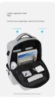 Mochila para Laptop de Doble Capa de Almohadilla de Aire Impermeable, Resistente al Desgaste, Estilo Sencillo y Elegante para Hombres y Mujeres Viaje de Negocios Casual para Primavera/Verano - details 1