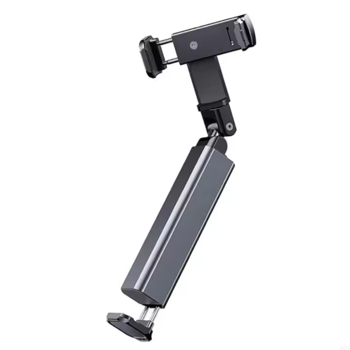 Soporte de teléfono móvil de aleación, soporte de teléfono portátil plegable y estirable, abrazadera de almacenamiento, soporte ajustable para teléfono - 1