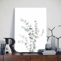 Cuadros de Pared Nórdicos de Agua Colorida en Lienzo con Marcos y Hojas de Planta Sage Verde 3pcs Decoración Moderna para Habitación Arte de Pared con Imágenes de DHROOM Material de Lienzo Sin Marco - details 14