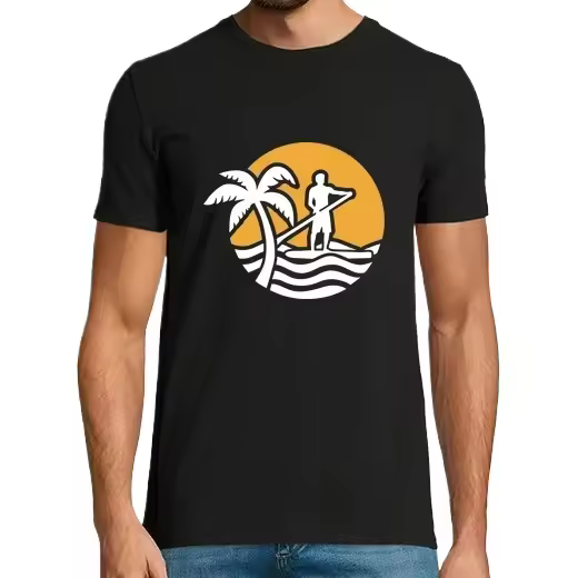 remar de pie,Camiseta de Pádel Divertido, ropa para exteriores - 1