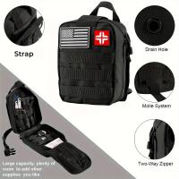 Professional First Aid Kit - Durable Nylon Construction, Normal Waterproof, Perfect for Outdoor Enthusiasts, Camping, Hiking - details 2