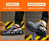 Zapatos de seguridad para hombre con cierre de aislamiento, zapatillas ligeras indestructibles, resistentes a los golpes, punta de acero, 6KV - details 16