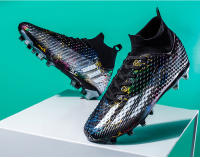 Botas de Fútbol Hombre 2025 Caña Alta con Tacos Largos o Cortos TF |   Antideslizantes, Ligeras y Profesionales – Tallas 34-45 - details 30