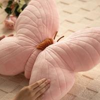 Cojín de Almohada de Mariposa de Peluche Corto Cojín de Almohada Rosado para Niña - details 2