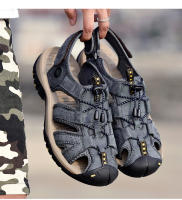 Sandalias de verano para hombre, nuevas sandalias de cuero genuino, zapatos de cuero transpirables para hombre, sandalias de playa, sandalias suaves de marca para exteriores para hombre, sandalias romanas - details 9