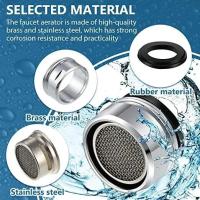 Aireador de latón para ahorro de agua, filtro para grifo de cocina, boquilla mixta, cabezal contra salpicaduras, accesorios de baño, 3 uds. - details 3