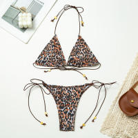 Nuevo Conjunto de bikini de nailon de color sólido, traje de baño de dos piezas con encuadernación, multicolor - details 12