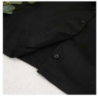 Conjunto de pijama sexy para mujer Bo Cut, tres pantalones informales sueltos de manga larga, top cómodo para el hogar de seda satinada suave, 2 piezas - details 12