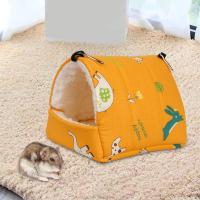 Cómoda mini jaula casa nido hamster cama cálida tapete hamster hamaca cama nido de conejillo de indias - details 9